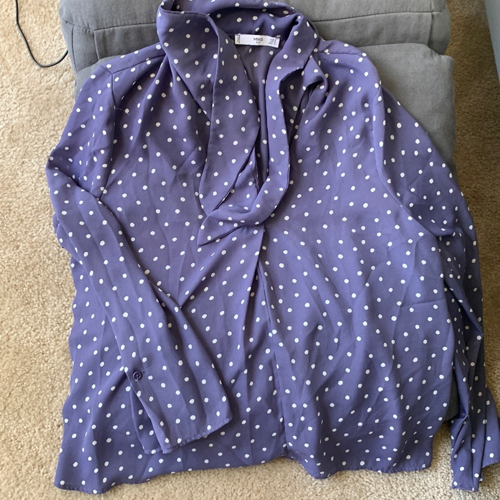 Mango Blouse dots, size- US 4